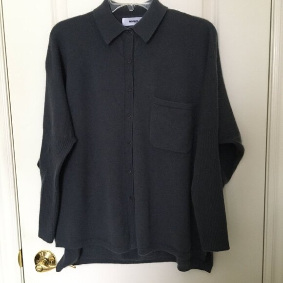 (SOLD) Cashmere "Andrea" shirt/poncho, size S/M, NWT - Picture 1 of 7